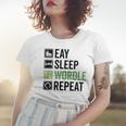 Eat Eat Sleep Wordle Repeat Wordle Lover Wordle Addict Women T-shirt Gifts for Her