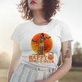 Funny Rhodesian Ridgeback Dog Halloween Happy Howl-O-Ween Women T-shirt Gifts for Her