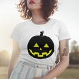 Happy Halloween Scary Black Pumpkin Pattern Women T-shirt Gifts for Her