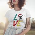 Love My Xmas Miniature Schnauzer Women T-shirt Gifts for Her