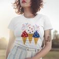 Memorial Day 4Th Of July Holiday Patriotic Ice Cream Women T-shirt Gifts for Her