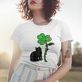 St Patricks Day Black Cat My Lucky Charm Women T-shirt Gifts for Her