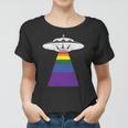 Alien Abduction Gay Pride Lgbtq Gaylien Ufo Proud Ally Women T-shirt