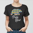 Bear Autism Puzzle Awareness Papa Bear Gifts Women T-shirt