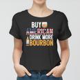 Buy American Drink More Bourbon Funny Whiskey Drinking Women T-shirt