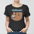 Chillaxin Cartoon Sloth Hanging In A Tree Women T-shirt