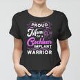 Cochlear Implant Support Proud Mom Hearing Loss Awareness Women T-shirt
