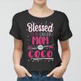 Coco Grandma Gift Blessed To Be Called Mom And Coco Women T-shirt