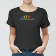 Evolution Of Cornhole In Retro Colors For Cornstars Women T-shirt
