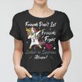 Friends Dont Let Friends Fight Lockedin Syndrome Alone Unicorn Silver Ribbon Lockedin Syndrome Lockedin Syndrome Awareness Women T-shirt