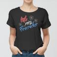 Funny 4Th Of July Usa Little Miss Firecracker Fireworks Women T-shirt