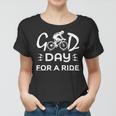 Funny Good Day For A Ride Funny Bicycle I Ride Fun Hobby Race Quote Women T-shirt