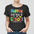 Funny Happy Last Day Of School Hello Summer Multicolored Women T-shirt