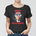 Funny Joe Biden Happy Halloween For Fourth Of July Women T-shirt