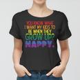 Happy Kids When Grow Up Parent Gay Pride Ally Lgbtq Month Women T-shirt