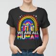 Human Lgbt Flag Gay Pride Month Transgender Rainbow Lesbian Women T-shirt