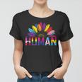 Human Lgbtq Month Pride Sunflower Women T-shirt