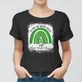 In May We Wear Green For Mental Health Awareness Rainbow Women T-shirt