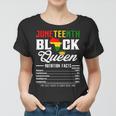 Junenth Womens Black Queen Nutritional Facts 4Th Of July Women T-shirt