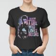 Just A Girl Who Loves Boxing Ink Splatter Women T-shirt