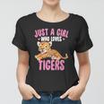 Just A Girl Who Loves Tigers Cute Kawaii Tiger Animal Women T-shirt
