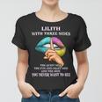 Lilith Name Gift Lilith With Three Sides Women T-shirt