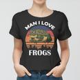 Man I Love Frogs Funny Retro Frog V2 Women T-shirt