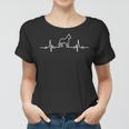 Minimalist Heartbeat Cropped Great Dane Women T-shirt