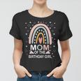 Mom Of The Birthday Girl Rainbow Family Matching Birthday Women T-shirt