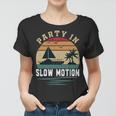 Party In Slow Motion Vintage Funny Boating Boating Gifts Women T-shirt