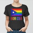 Puerto Rico Boricua Gay Pride Lgbt Rainbow Wepa Women T-shirt