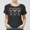 Red Wine & Blue 4Th Of July Wine Red White Blue Merica Usa Women T-shirt