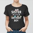 Sister Of The Birthday Boy Dog Lover Party Puppy Theme Women T-shirt