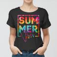 Summer Vibes Tie Dye Hello Summer Vacation Women T-shirt