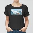 The Capybara On Great Wave Women T-shirt