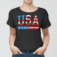 Usa Flag American 4Th Of July Merica America Flag Usa Women T-shirt
