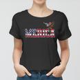 Usa Us American Flag Patriotic 4Th Of July Bald Eagle Merica Women T-shirt