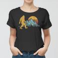 Vintage Retro Bigfoot Believe Silhouette Mountain Sun 234 Shirt Women T-shirt