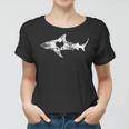 Vintage Shark Silhouette Hammerhead Shark Tiger Shark Heart 158 Trending Shirt Women T-shirt