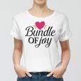 Baby Shower Text Design Bundle Of Joy Heart Women T-shirt