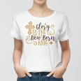 Baby Shower Text Design Glory To The New Born Women T-shirt