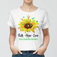 Brain Disabilities Awareness Faith Hope Love Women T-shirt