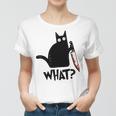 Cat What Murderous Black Cat With Knife Women T-shirt