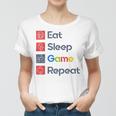 Eat Sleep Game Repeat Women T-shirt