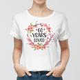 Floral 60 Years Old 60Th Birthday Women 60 Years Loved Women T-shirt