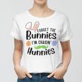 Forget The Bunnies Im Chasing Hunnies Funny Boys Easter Gift Women T-shirt