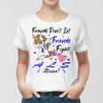 Friends Dont Let Friends Fight Als Alone Unicorn Blue Ribbon Amyotrophic Lateral Sclerosis Support Als Awareness Women T-shirt