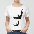 Halloween Two Bats Pattern Women T-shirt