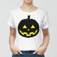 Happy Halloween Scary Black Pumpkin Pattern Women T-shirt