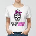 Keep Your Rosaries Off My Ovaries Feminist Skull Women T-shirt